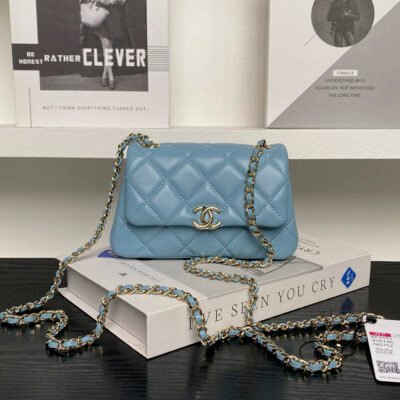 Chanel 25S CF mini AP4593(Light Blue)