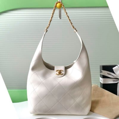 03 Chanel 25p hobo AS5425 (White)