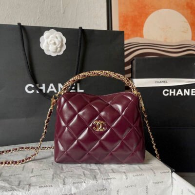 Red Chanel 24B Hobo AS4189(Bordeaux)