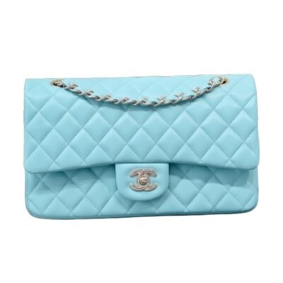 neon blue Chanel CF Classic Flap(Neon Blue)