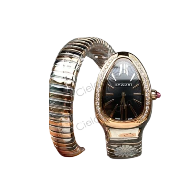 Bvlgari Serpenti 102098 BV Factory Rose Tone Black Dial