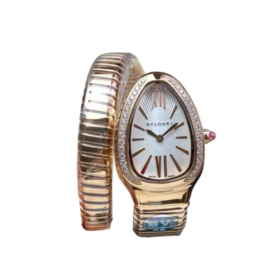 Bvlgari Serpenti 103003 BV Factory Rose Gold White Dial