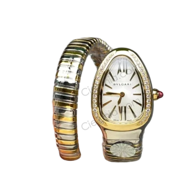 Bvlgari Serpenti 103648 BV Factory Gold Tone White Dial