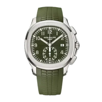 Aquanaut 5968G-010 Avocado Textured Dial Automatic Chronograph Watch