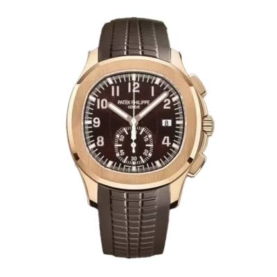 Aquanaut 5968R-001 Brown Textured Dial Automatic Chronograph Watch