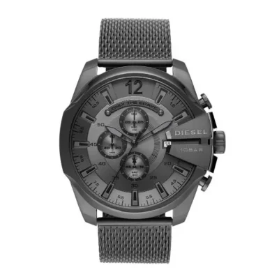 Diesel Mega Chief Slim watch chronograph movement and stainless steel bracelet DZ4527