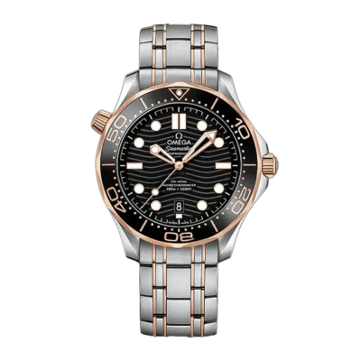 Omega Seamaster Diver 300M  Blue Dial Ceramic Bezel Watch On SS Tone Bracelet 1:1 Super Clone