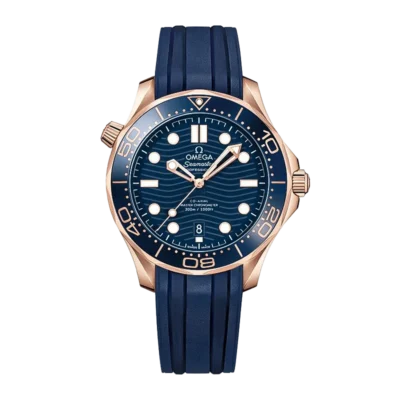 Omega Seamaster Diver 300M  Ceramic Bezel Watch On Rubber Strap 1:1 Super Clone