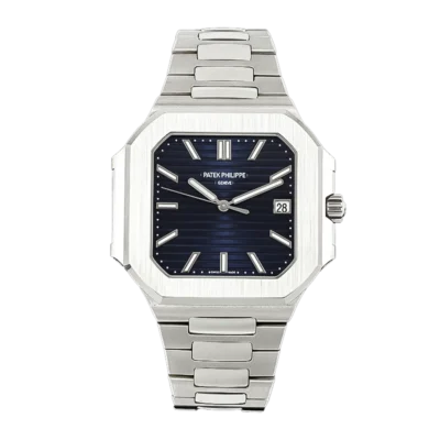 58211A004 Cubitus 5821/1A-004 Blue Textured Dial On SS Bracelet and A330 SC Movement