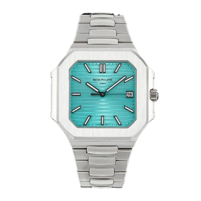 58211A005 Cubitus 5821/1A-005 Tiffany Blue Textured Dial On SS Bracelet and A330 SC Movement