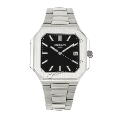 58211A007 Cubitus 5821/1A-003 Black Textured Dial On SS Bracelet and A330 SC Movement