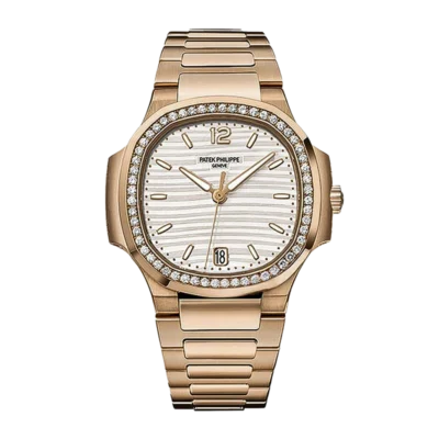 Nautilus 7118/1200R-001 White  Textured Dial on Cal.324