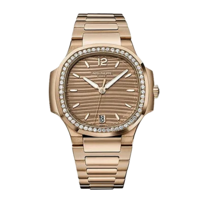 Nautilus 7118/1200R-010  Rose Gold  Textured Dial on Cal.324