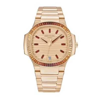 Nautilus 7118/1300R-001 Rose Gold Textured Dial on Cal.324