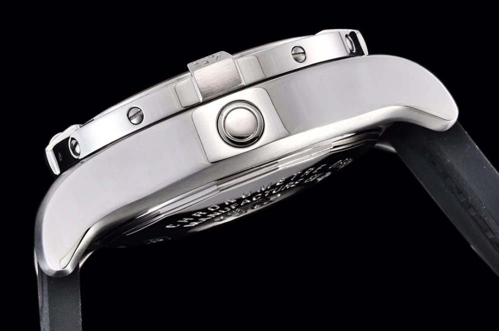 Breitling Avenger II Seawolf A17331101I1S2 Matte Silver Case Side