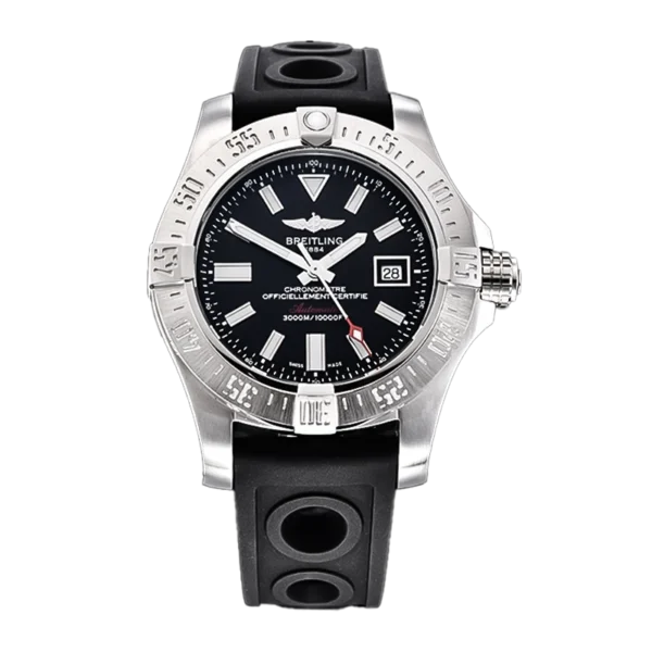 Breitling Avenger II Seawolf 45mm PVD Dive Watch with Black Dial