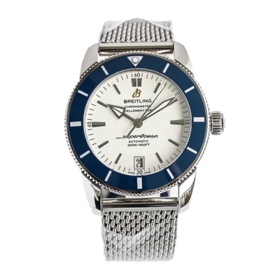 Superocean Heritage  42mm in White Dial and Blue Bezel 1:1 Best Edition on SS A2824