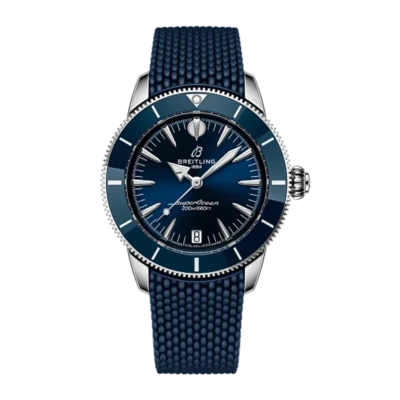 Superocean Heritage 42mm in Blue Dial and Blue Bezel 1:1 Best Edition on Rubber Strap A2824