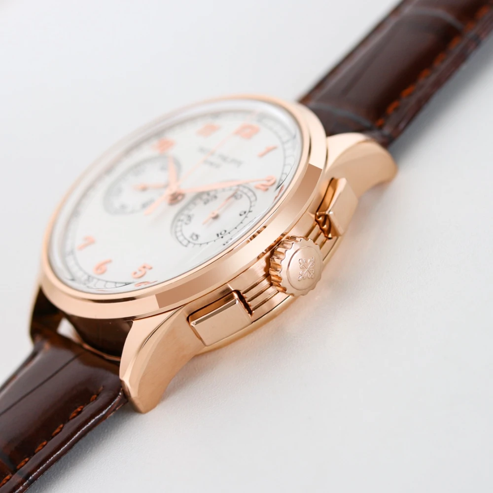 Patek Philippe 5170R-001 Rose Gold Case Crown and Chronograph Pushers