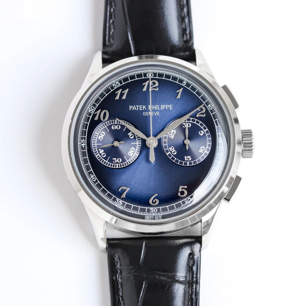 Patek Philippe 5170P-001 Blue Dial with silver Arabic Numerals and leather strap