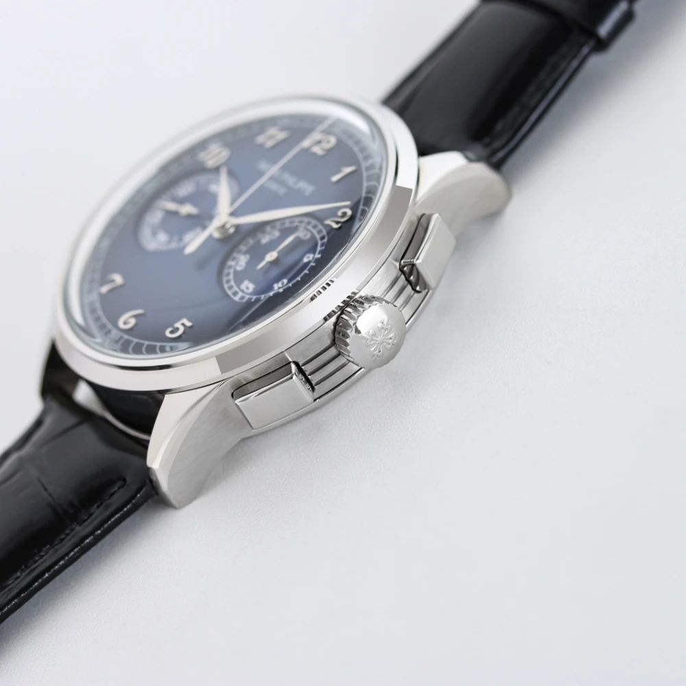 Patek Philippe 5170P-001 Silver Case Crown and Chronograph Pushers