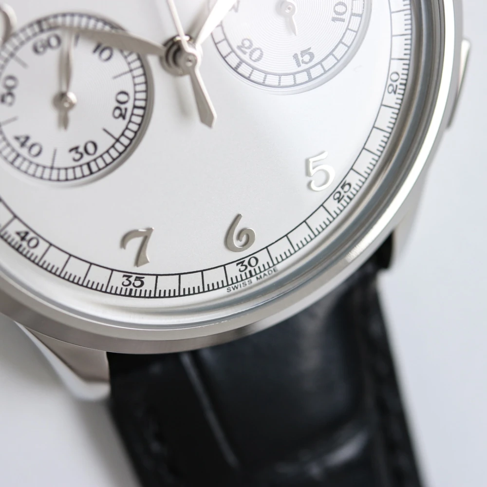 Patek Philippe 5170G-001 Chronograph Sub-dial Close-up with White Dial lower part