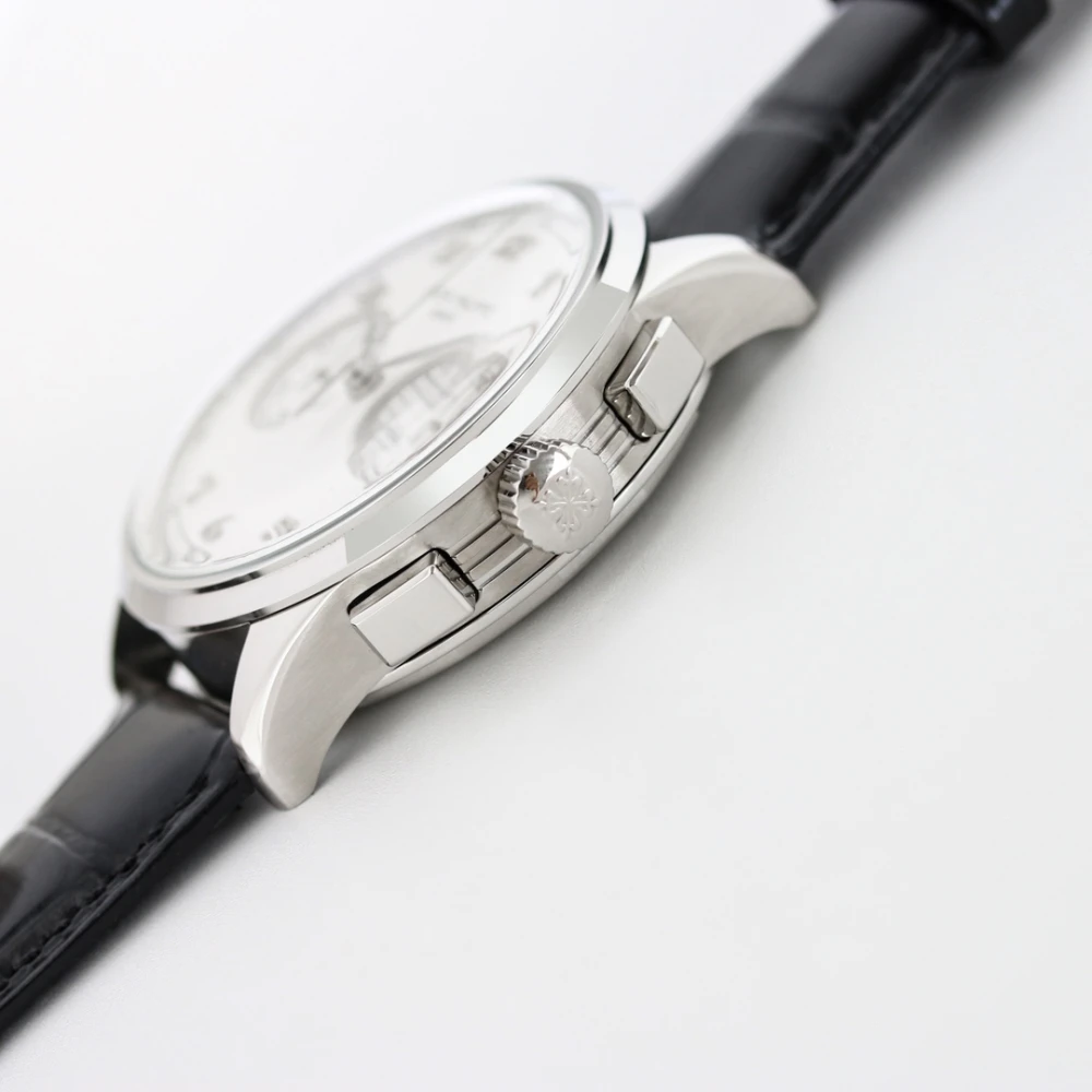 Patek Philippe 5170G-001 Silver Case Crown and Chronograph Pushers