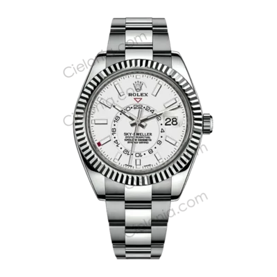 M326934 0001 Rolex Sky-Dweller White Dial Stainless Steel Oyster Bracelet