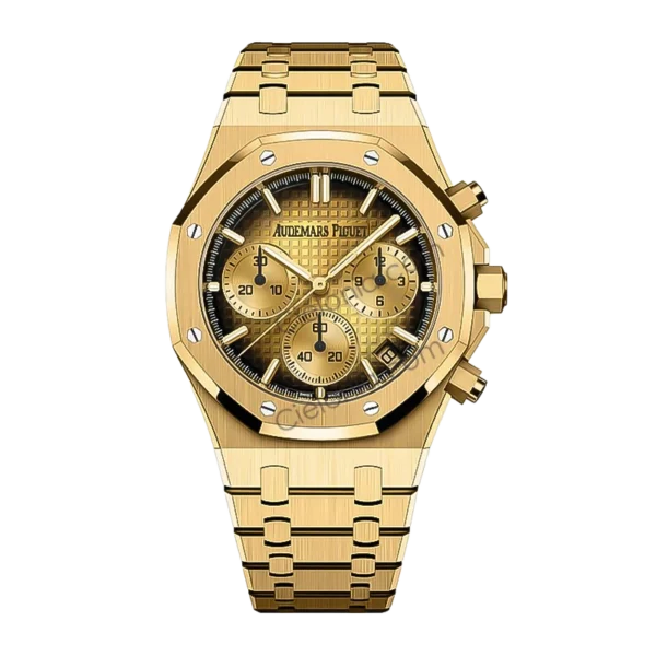 Audemars Piguet Royal Oak 26240 Chronograph Gradient Gold Dial Front View