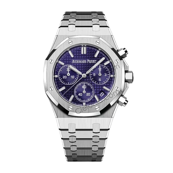 26240BCOO1320BC01 Audemars Piguet Royal Oak 26240 Chronograph Purple Dial Front View