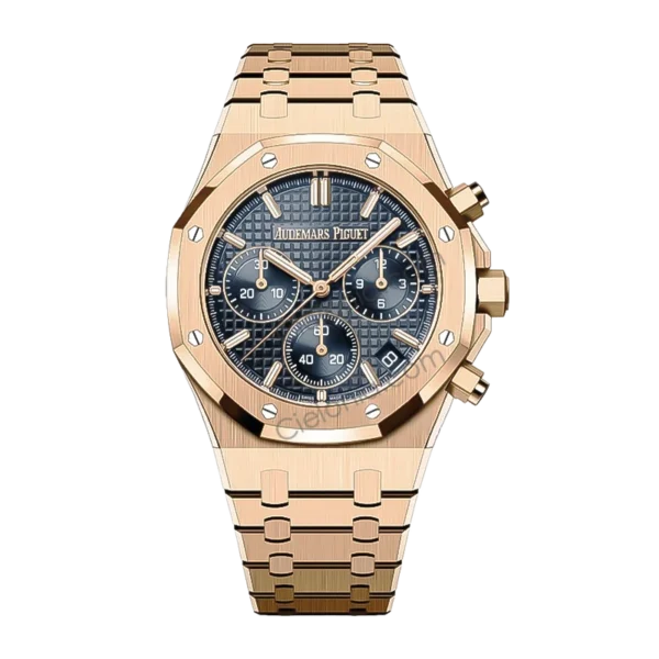 Audemars Piguet Royal Oak 26240 Chronograph Blue Dial Front View
