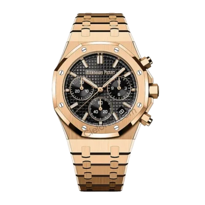 Audemars Piguet Royal Oak 26240 Chronograph Black Dial Front View