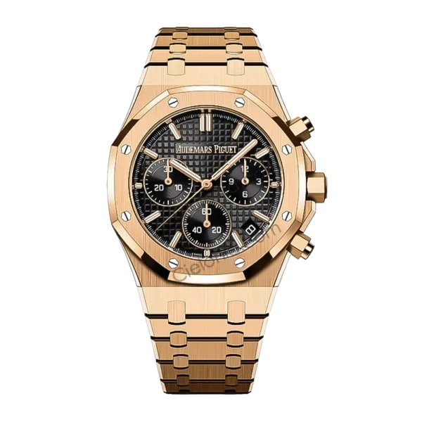 Audemars Piguet Royal Oak 26240 Chronograph Black Dial Front View