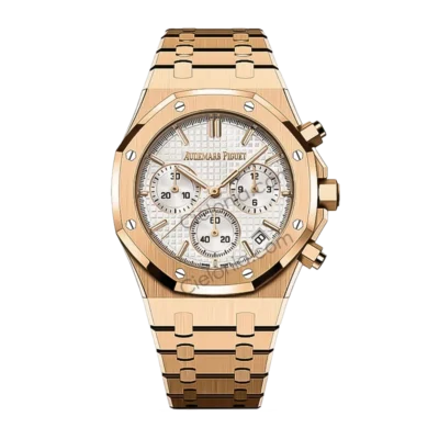 Audemars Piguet Royal Oak 26240 Chronograph White Dial Front View