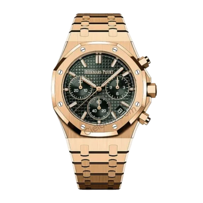 Audemars Piguet Royal Oak 26240 Chronograph Green Dial Front View