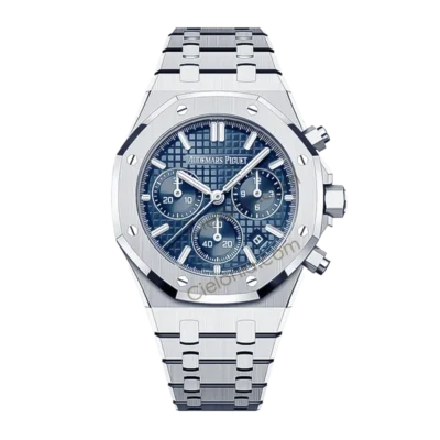 Audemars Piguet Royal Oak 26240 Chronograph Ice Blue Dial Front View