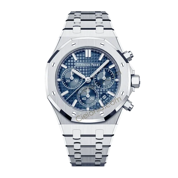 Audemars Piguet Royal Oak 26240 Chronograph Ice Blue Dial Front View