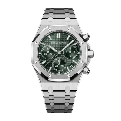 Audemars Piguet Royal Oak 26240 Chronograph Green Dial Front View