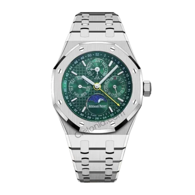 Audemars Piguet Royal Oak Perpetual Calendar 41mm Green Dial Steel Automatic Watch
