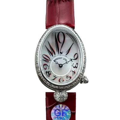 8918BB 5P 964 D00D3L Breguet Reine de Naples 8918BB Silver Diamond Ladies Watch with white Dial
