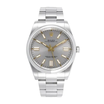 Rolex Oyster Perpetual 124300 Silver Dial front view