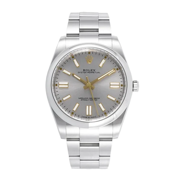 Rolex Oyster Perpetual 124300 Silver Dial front view